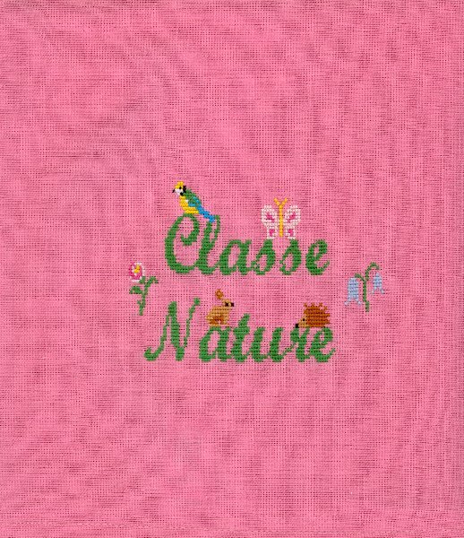 Serviette de table pour la classe nature