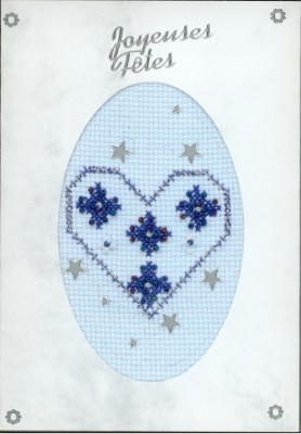 Carte de voeux avec des perles