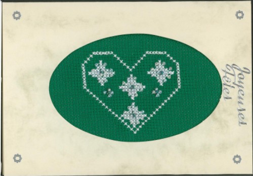 Carte de voeux avec des perles
