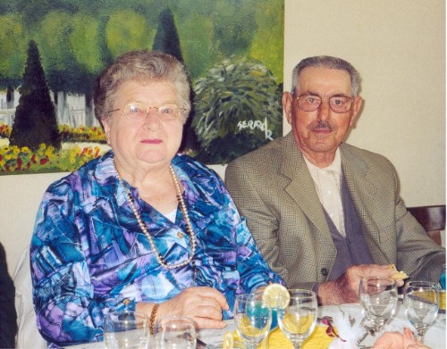 Papy et Mamie f&ecirc;tant leurs 60 ans de mariage