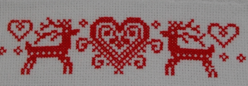 Serviette d'invit&eacute;s, cerfs de noel