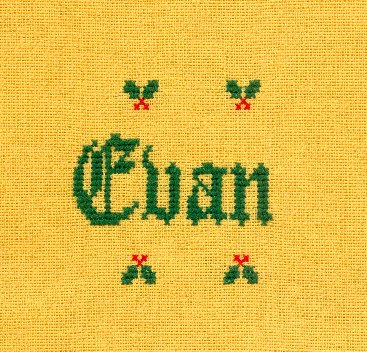 Serviette de table pour Evan