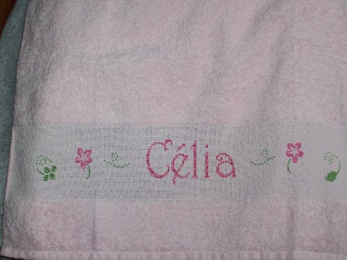 Serviette de toilette pour C&eacute;lia