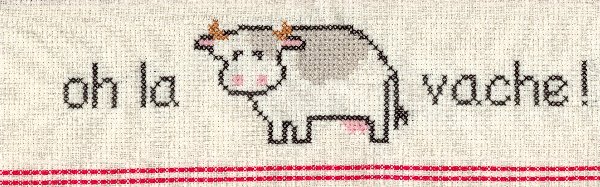 Torchon Oh! la vache