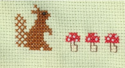 Ecureuil et champignons