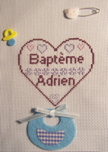 bapt&egrave;me d'Adrien