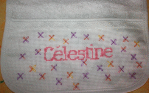 Bavoir pour C&eacute;lestine