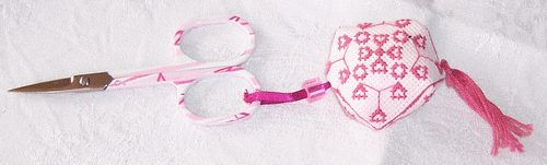 Biscornu pour ciseaux