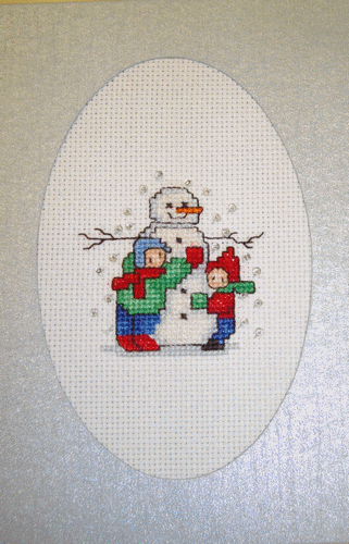 Carte bonhomme de neige