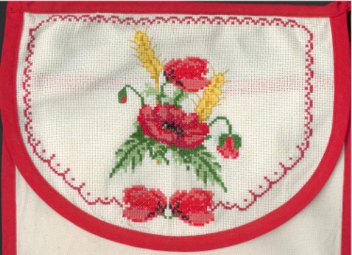 Sac &agrave; pain aux coquelicots