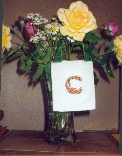 La photo avec les fleurs du jardin