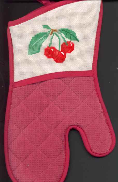 Gant de cuisine aux cerises