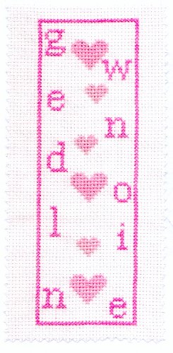 Marque-page pour Gwendoline