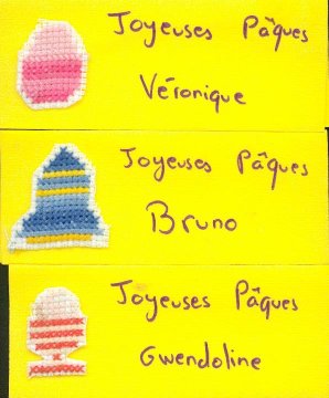 Motifs pour marque-place