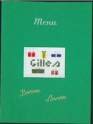 Menu du r&eacute;veillon pour Gilles
