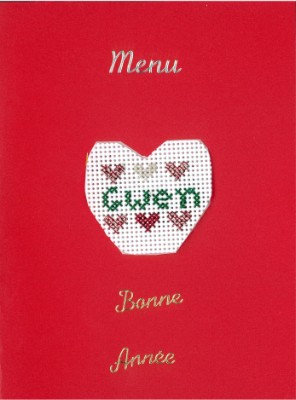 Menu du r&eacute;veillon pour Gwendoline