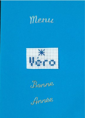 Menu du r&eacute;veillon pour V&eacute;ronique