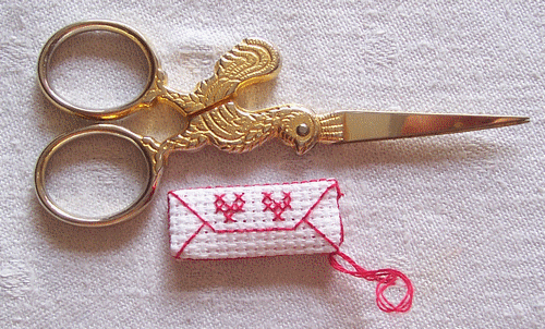 Mini-enveloppe broderie