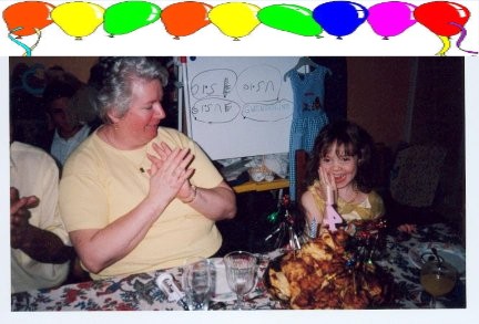 Gwendoline et sa mamie Colette