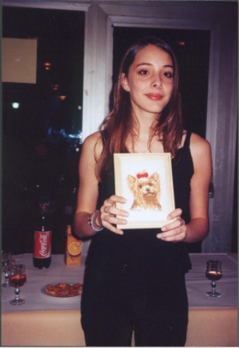 Ma filleule et son cadeau