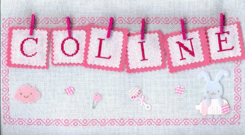 Plaque de porte pour Coline