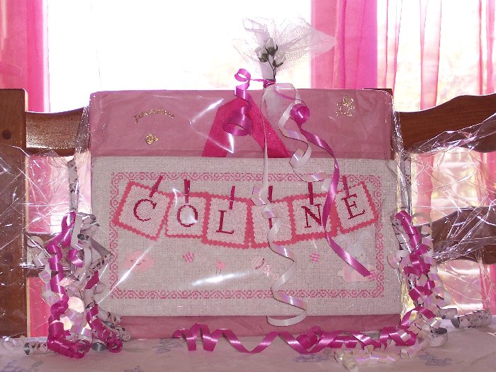 Plaque de porte pour Coline