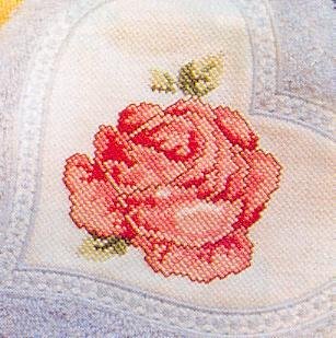 Rose pour une carte d'anniversaire