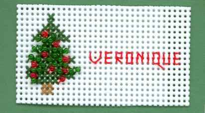 Sapin de No&euml;l perl&eacute;