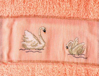 Serviette cygne pour Colette