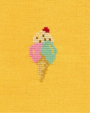 Serviette &eacute;t&eacute;: une glace