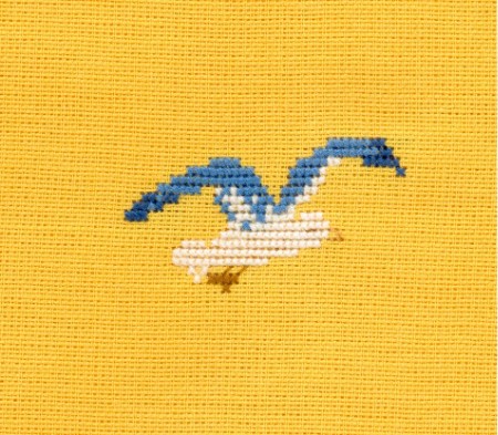 Serviette &eacute;t&eacute;: une mouette