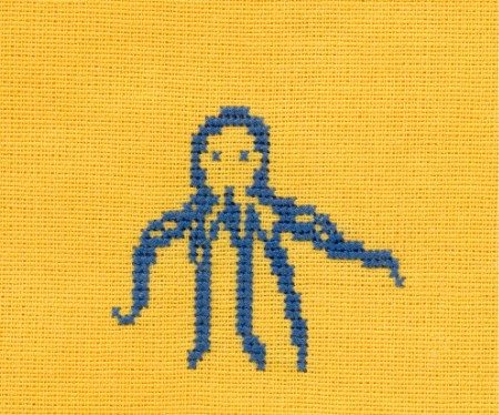 Serviette &eacute;t&eacute;: une pieuvre