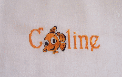 Serviette pour Coline - N&eacute;mo
